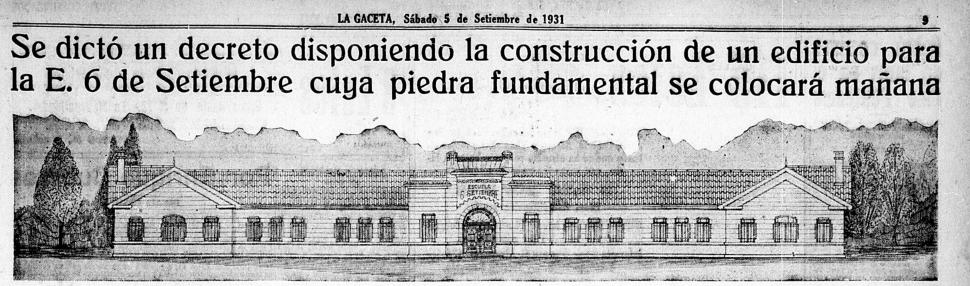 FACHADA. El plano mostraba en toda su plenitud la magna figura que luego sería construíada a la zona oeste de nuestra ciudad.