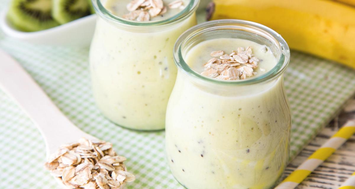 Batido de avena y manzana