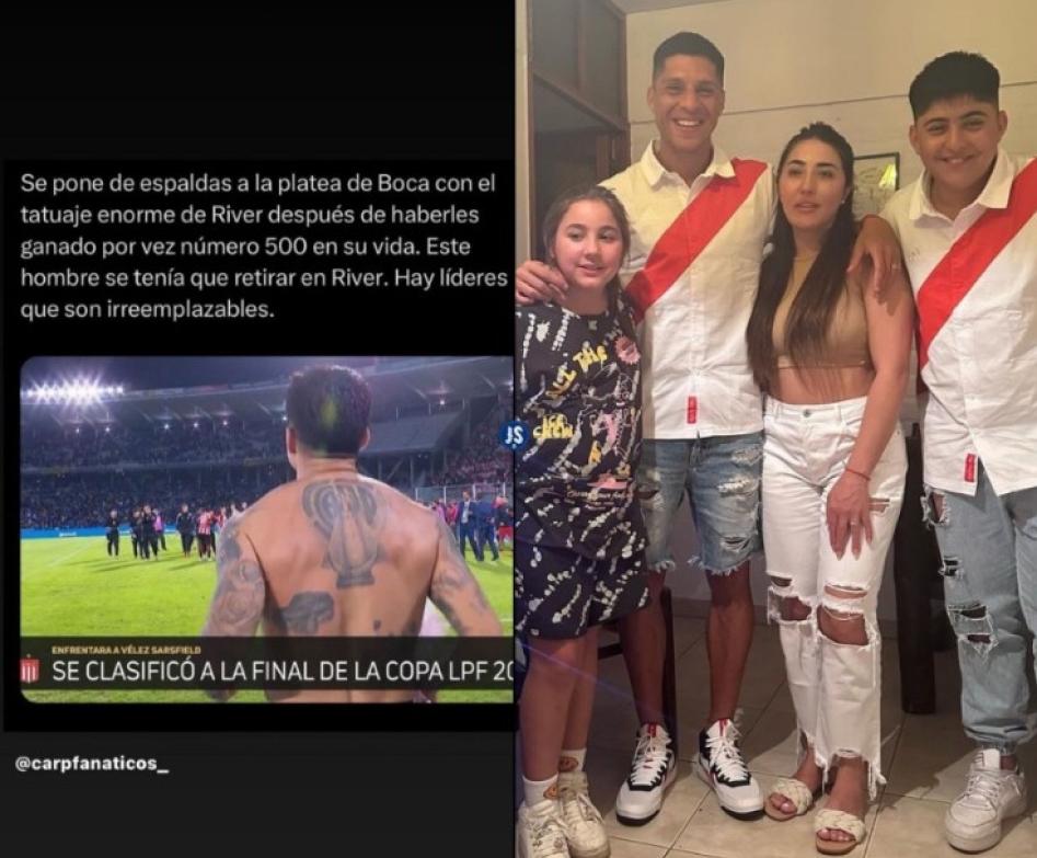 La esposa de Enzo Pérez y un palito para River