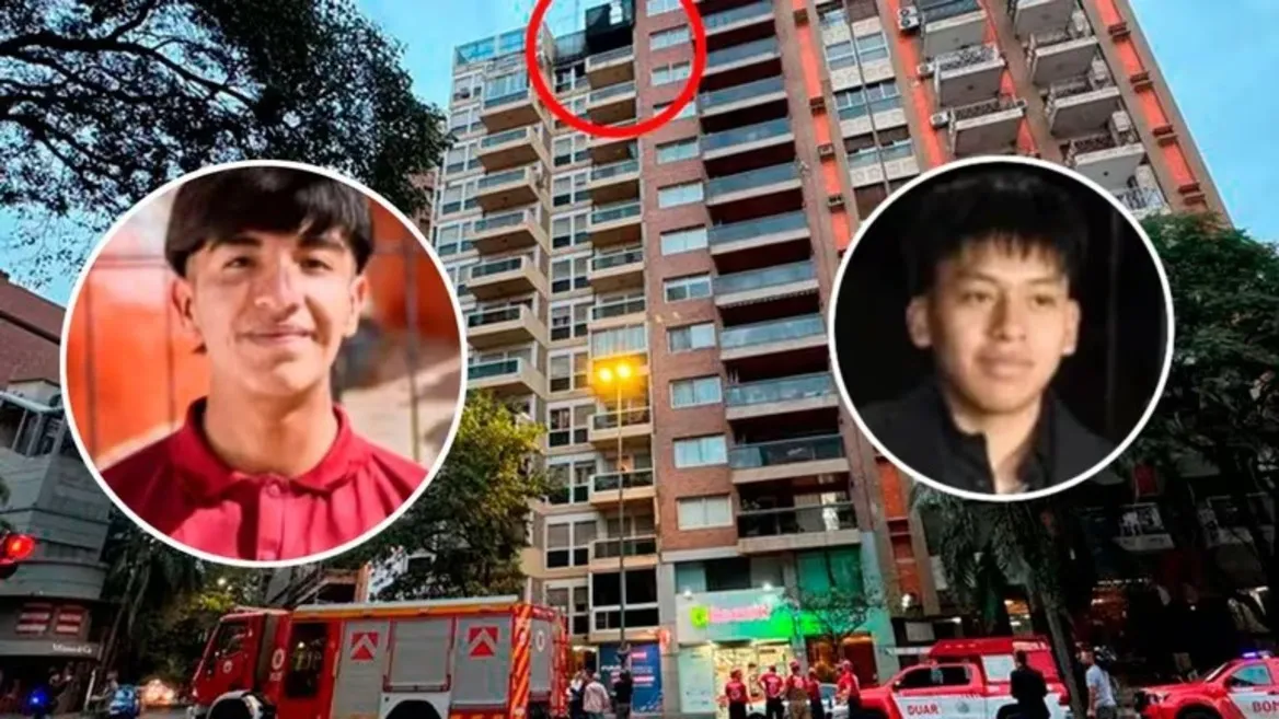 TRAGEDIA EN CÓRDOBA. Los jóvenes que murieron en el incendio: Sebastián Liquin (19) y Tiziano Tejerina (18).