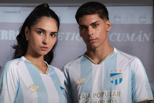 Con franjas más anchas y detalles dorados: Atlético Tucumán presentó una nueva camiseta para la Liga Profesional