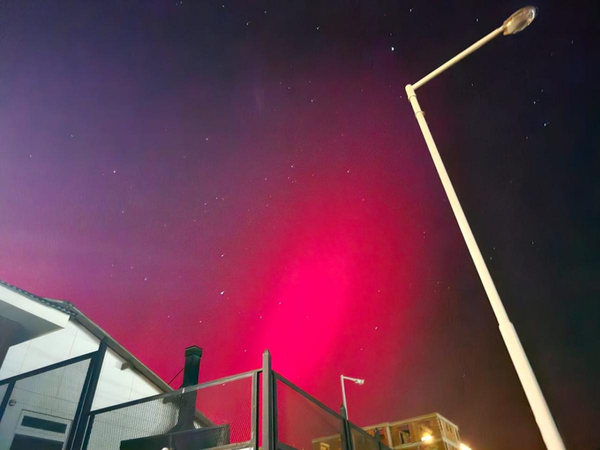 Imágenes: las increíbles auroras australes que se observaron en Ushuaia