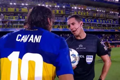 El día en que el árbitro de Atlético Tucumán-Boca le pidió la camiseta a Cavani