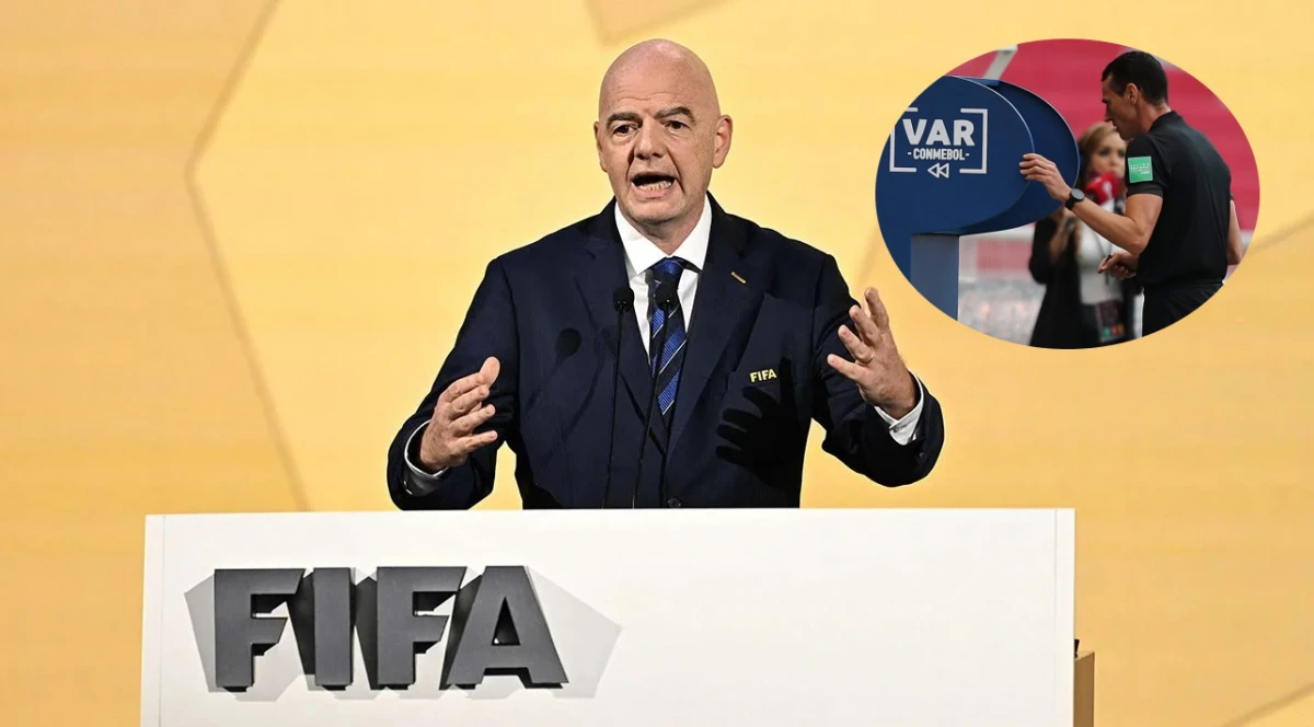 Infantino anunció cambios en el VAR.