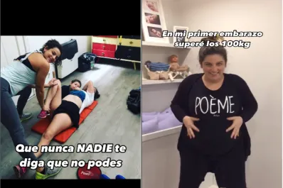 Juana Repetto relató en su Instagram cómo su cuerpo cambió luego del embarazo: “Superé los 100 kilos”