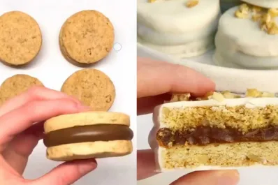 Alfajores de nuez y chocolate: la receta perfecta para los días fríos