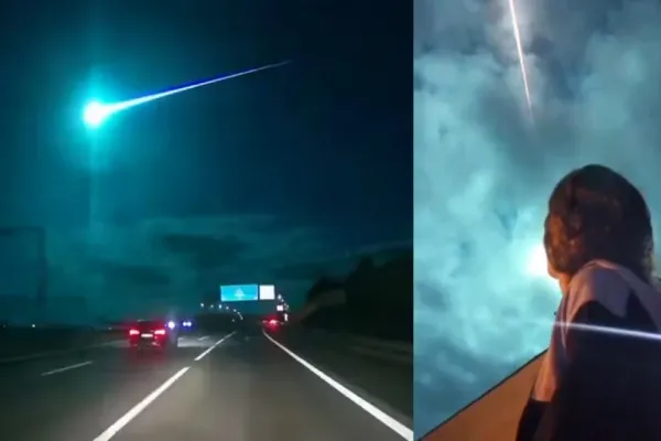 De película: grabó un impresionante video del meteoro que iluminó el cielo