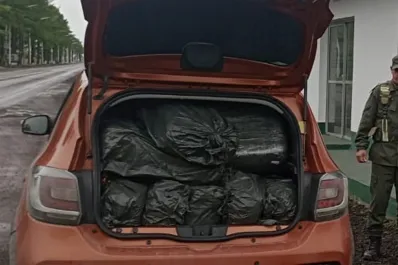 Llevaban más de 200 kilos de marihuana en un auto y terminaron detenidos