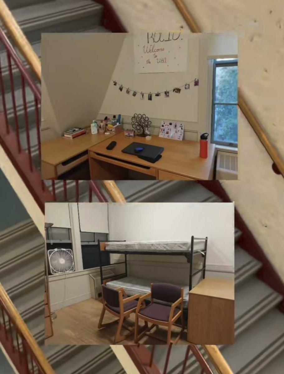 Rocío mostró como era su habitación al llegar a Harvard.