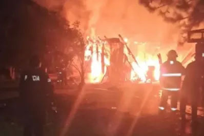 Misiones: Un hombre borracho incendió la casa en la que estaban sus hijos y su ex esposa