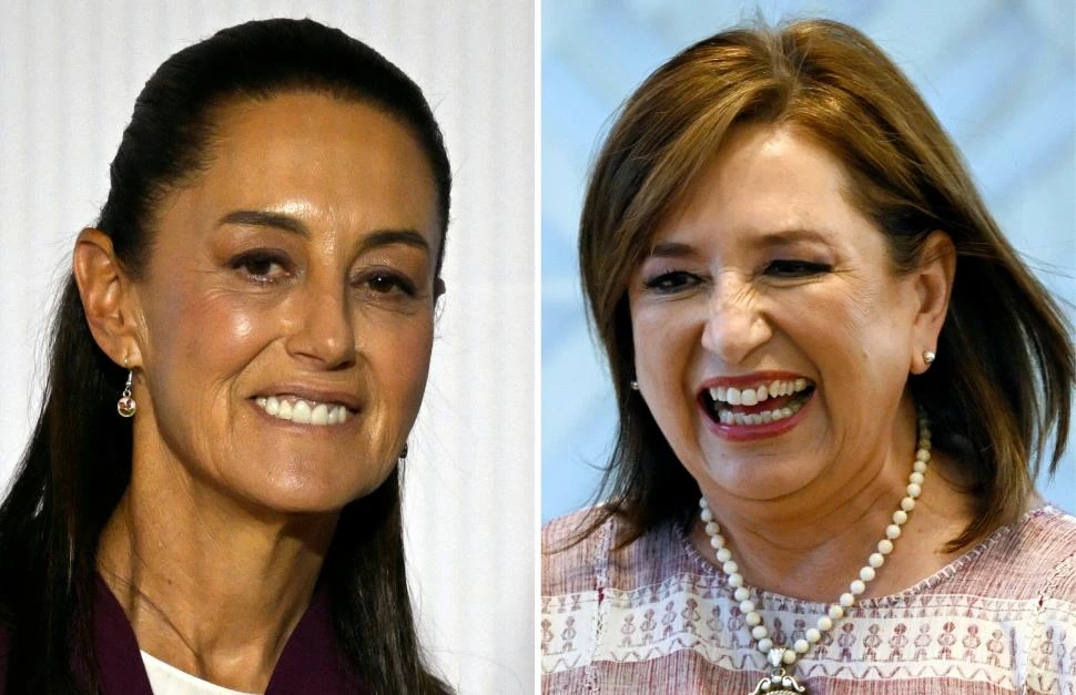 CANDIDATAS. Sheinbaum y Gálvez se enfrentarán el domingo.