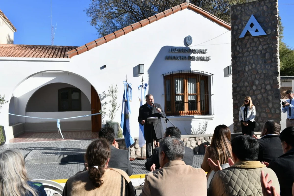 Inauguraron el edificio remodelado del Juzgado de Paz de Amaicha del Valle