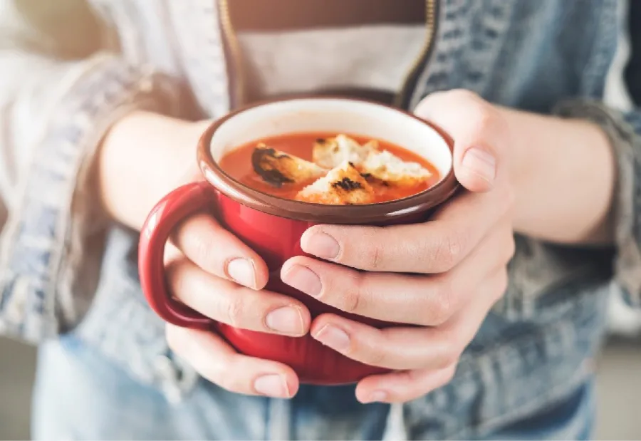 La alimentación es fundamental durante una gripe o resfrío