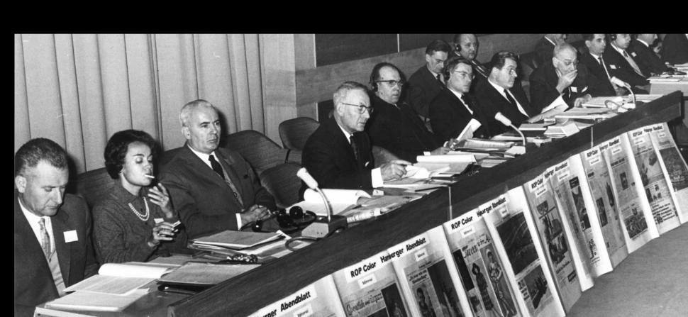 RECUERDO. Uno de los primeros congresos en la década del 50.