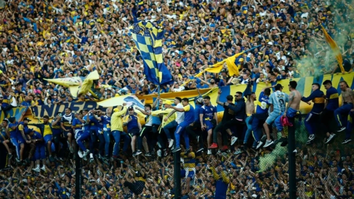 Hinchada de Boca.