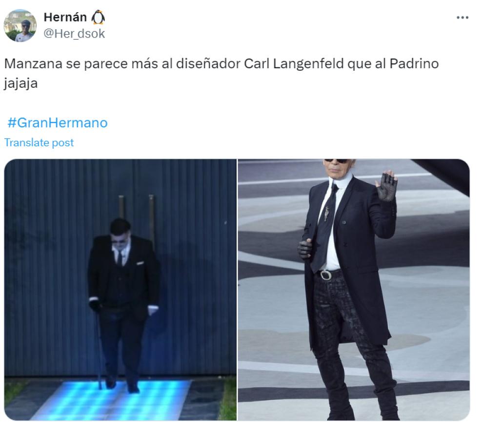 Entró Manzana a la casa de Gran Hermano y estallaron los memes