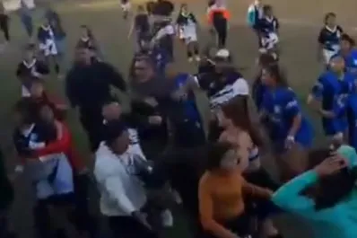 Video: batalla campal en la Liga Tucumana entre dos equipos femeninos