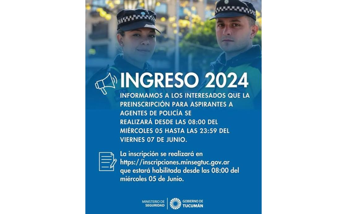 Abrieron las inscripciones para el ingreso a la Policía de Tucumán: cuáles son los requisitos