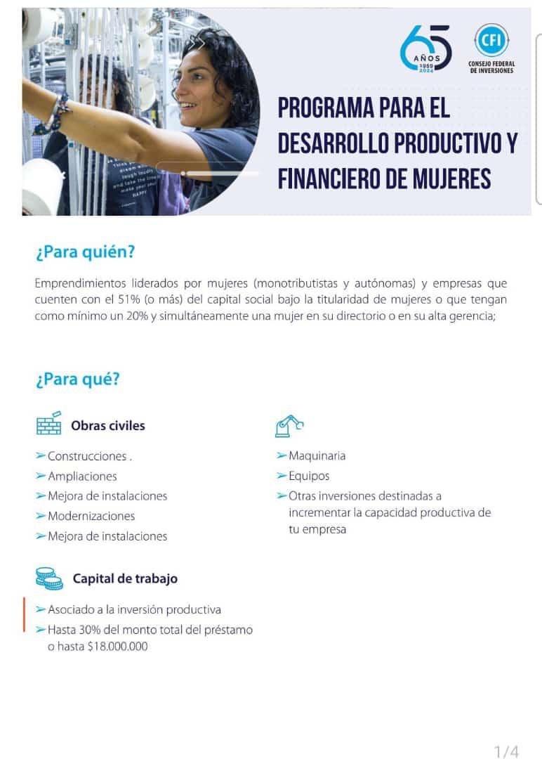 El Consejo Federal de Inversión presenta sus líneas de créditos para actividades productivas