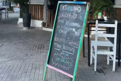 Desayuno y almuerzo solidario por el frío: Tuve esta idea porque veía que había gente que comía de la basura