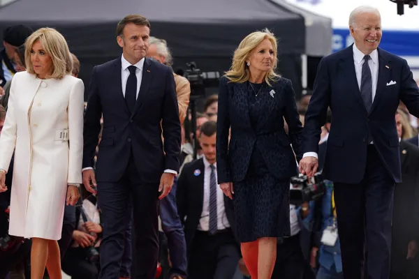 Macron, Biden, Carlos III y Trudeau recordaron el Día D en Normandía