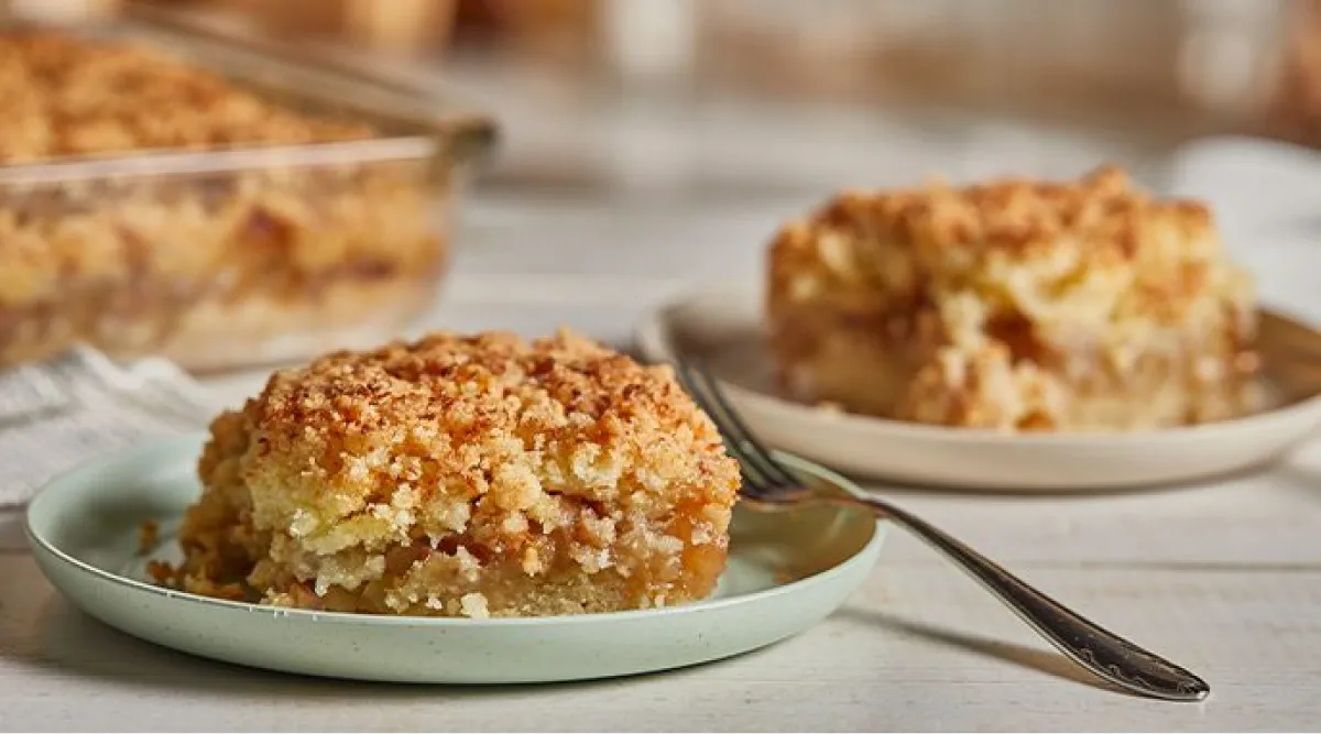 Crumble de manzana delicioso y saludable para los días de frío.