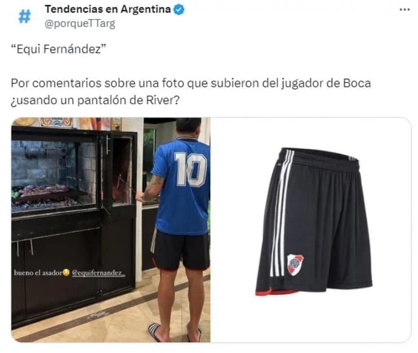 ¿Un jugador de Boca con el short de River? La polémica foto que desató un debate en las redes sociales