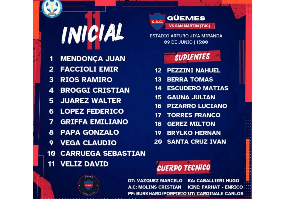 El 11 de Güemes