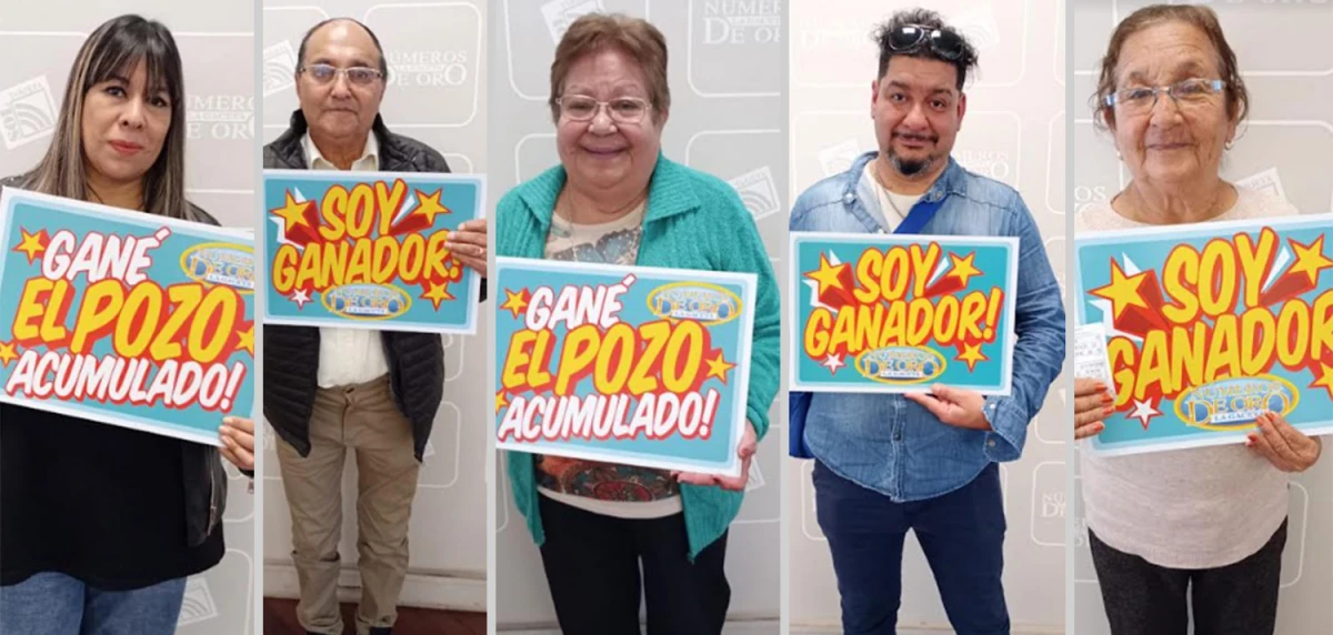 LOS GANADORES. Silvia Susana Arroyo, Jesús Tadeo Roldán, Juan Antonio Herrera, María Esther Bravo y María Esther Caro.