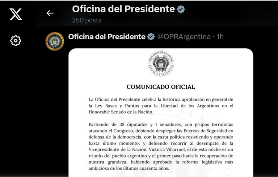 Con la aprobación de la Ley Bases, se reactiva el Pacto de Mayo