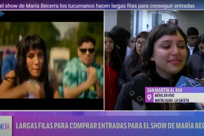 A meses del show de María Becerra, los tucumanos hacen largas filas para conseguir entradas