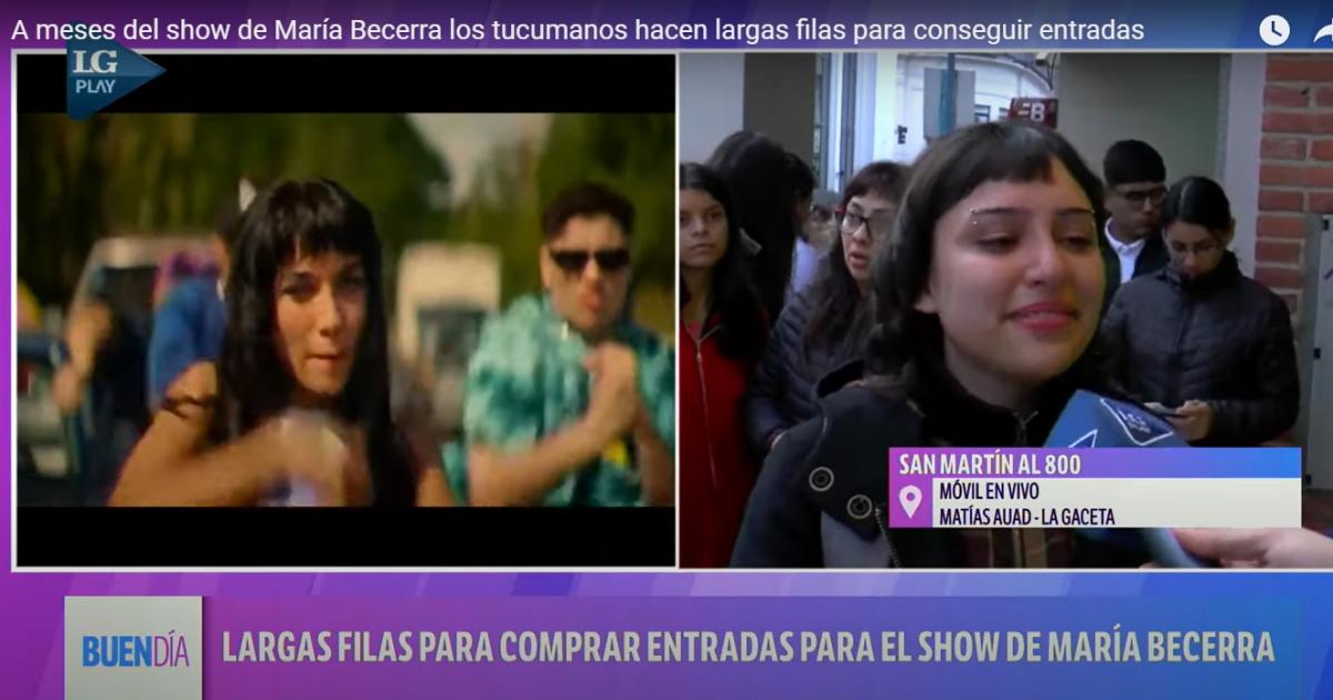 A meses del show de María Becerra, los tucumanos hacen largas filas para conseguir entradas