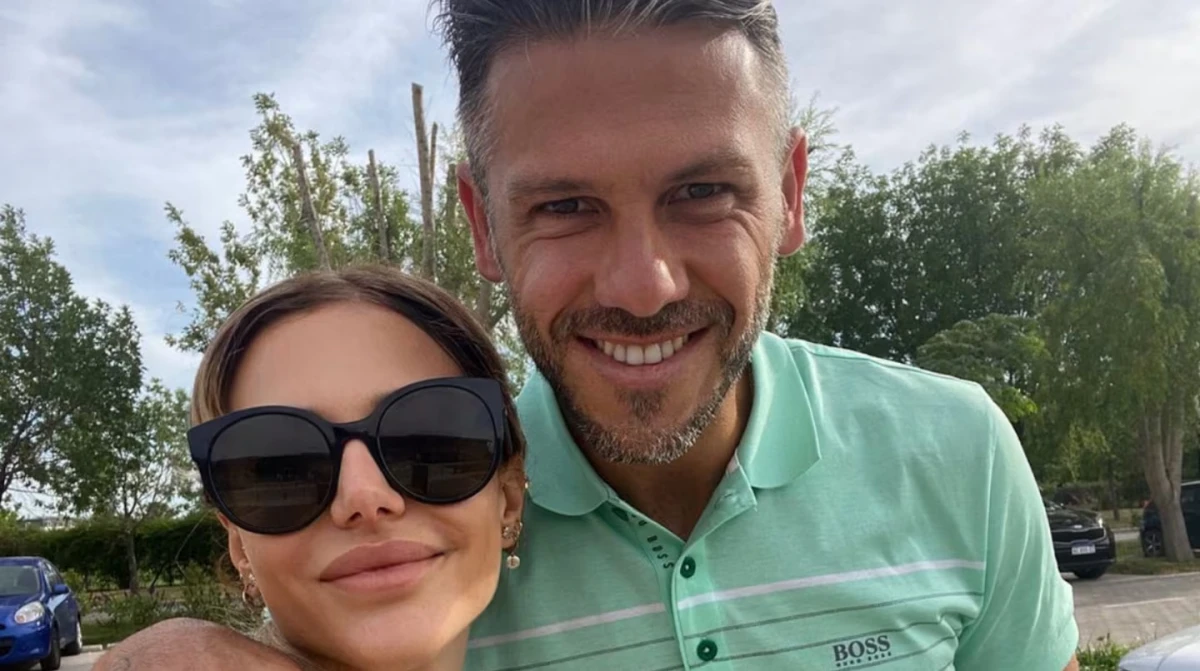 Martín Demichelis viajó a Marbella, España, junto a Evangelina Anderson.