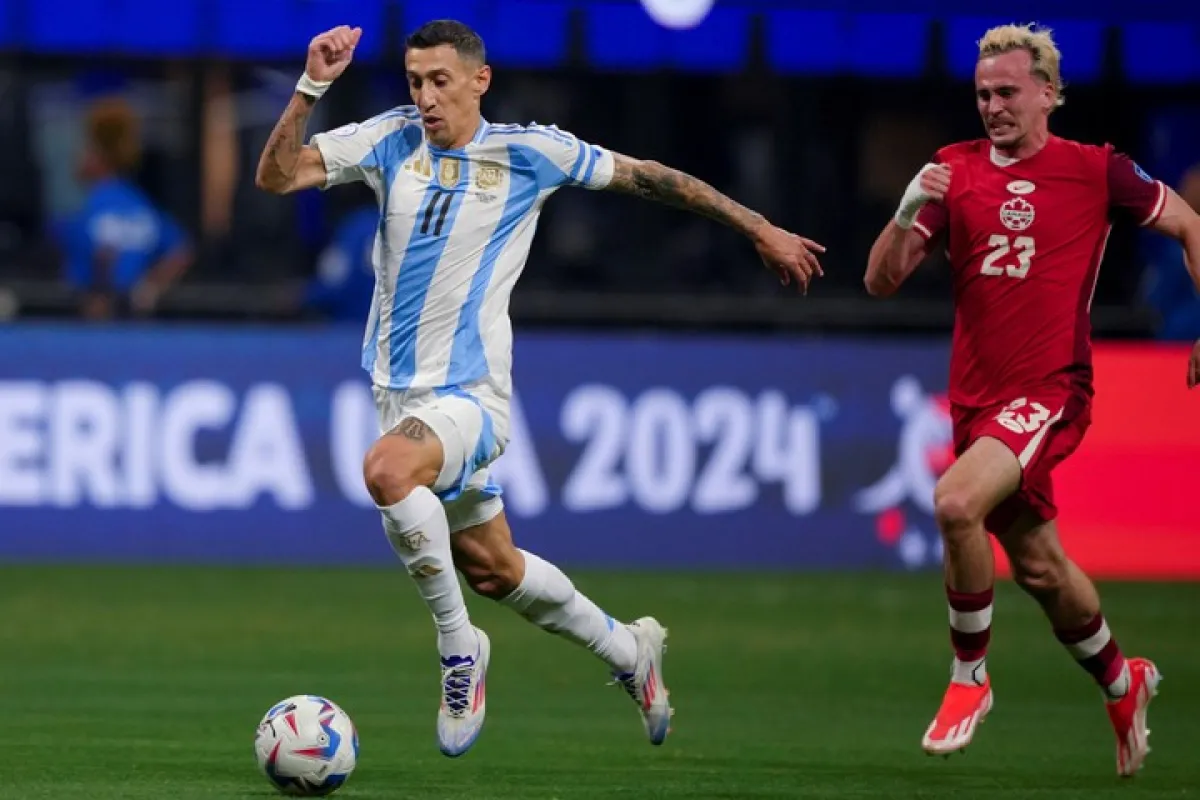 La inmejorable jugada que falló Ángel Di María en el duelo frente a Canadá