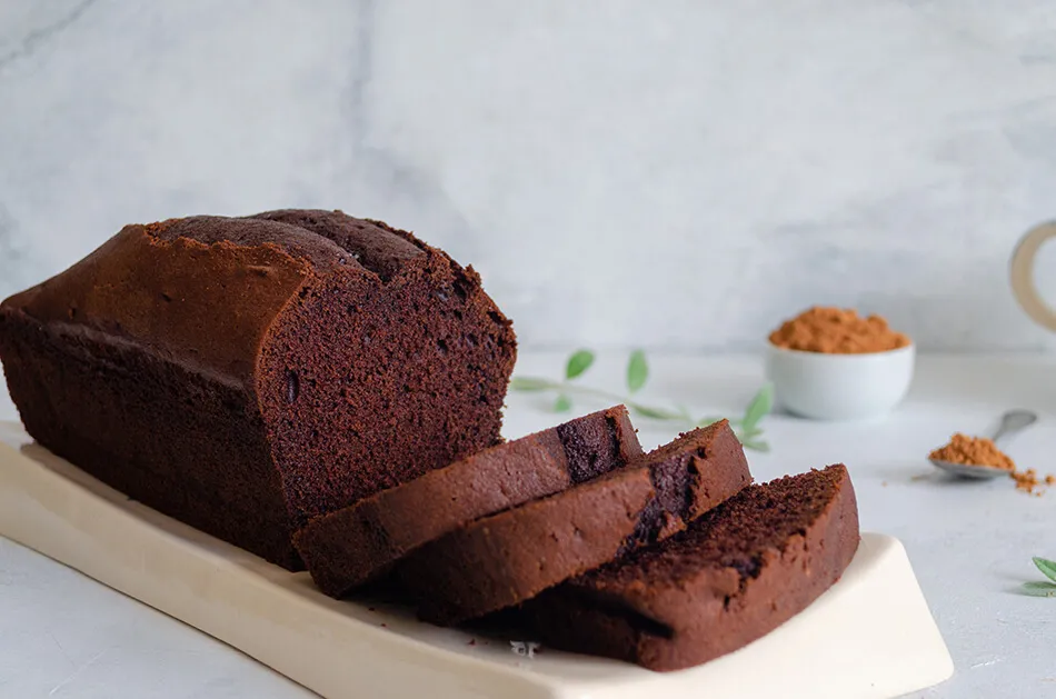 Budín de chocolate sin harinas ni azúcar