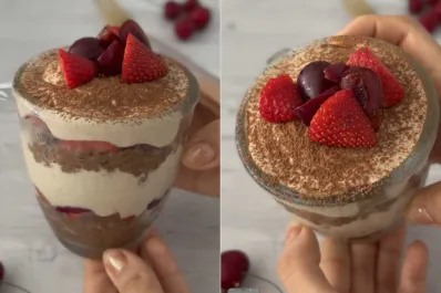 Selva negra de avena: la reversión de la clásica torta de chocolate sin horno