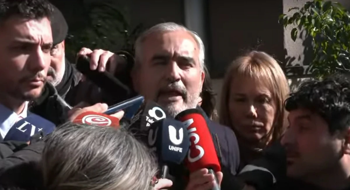 Pablo Walter, ante la prensa porteña. CAPTURA DE VIDEO