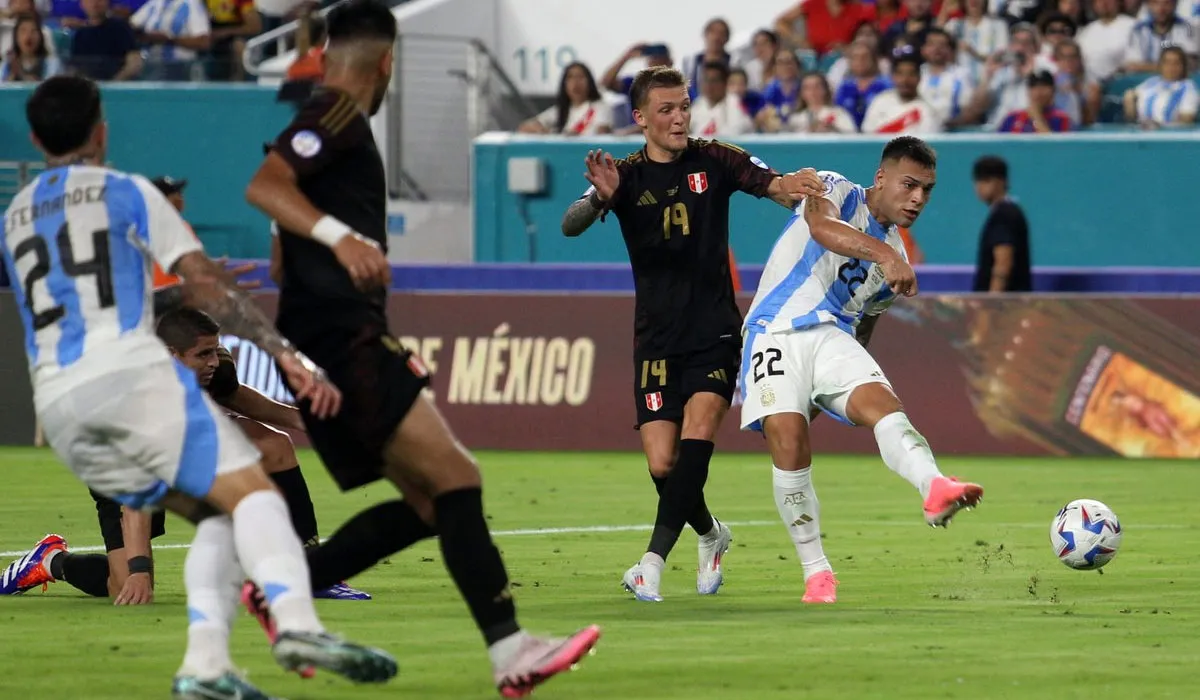 AFILADO. Lautaro Martínez, con cuatro goles, es el máximo anotador de la Selección y de la Copa América.