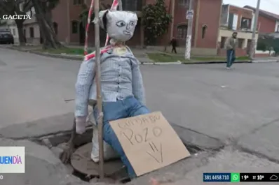 ¡Cuidado con el pozo!: el curioso reclamo de los vecinos de Villa 9 de Julio