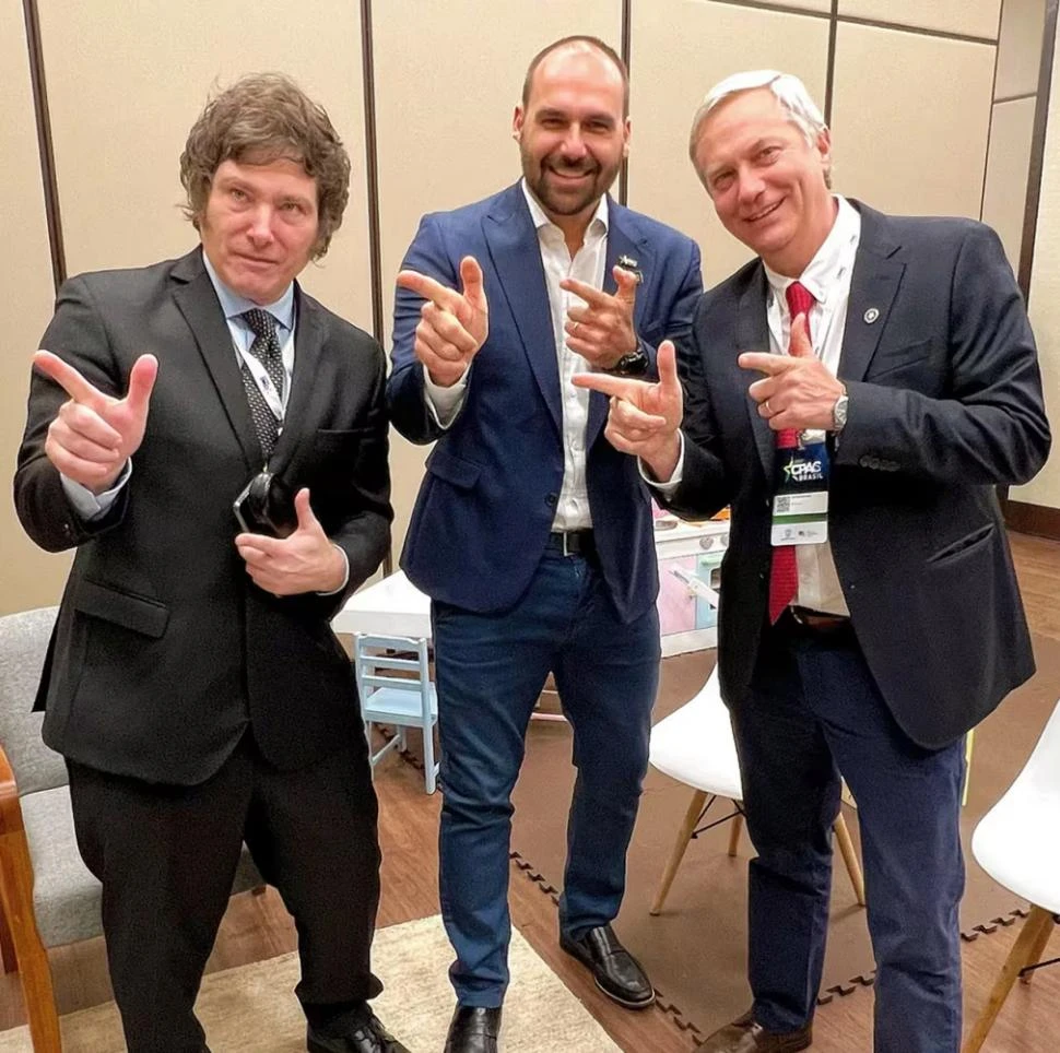 AGENDA. Javier Milei tiene previsto una reunión con el gobernador de Santa Catarina y otra con empresarios.  infobae