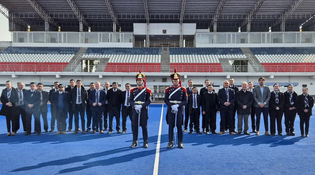 La Casa Militar destacó la recepción del club Natación y Gimnasia