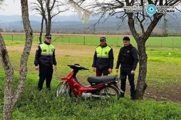 Recuperan una moto robada