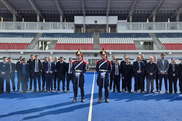 La Casa Militar destacó la recepción del club Natación y Gimnasia