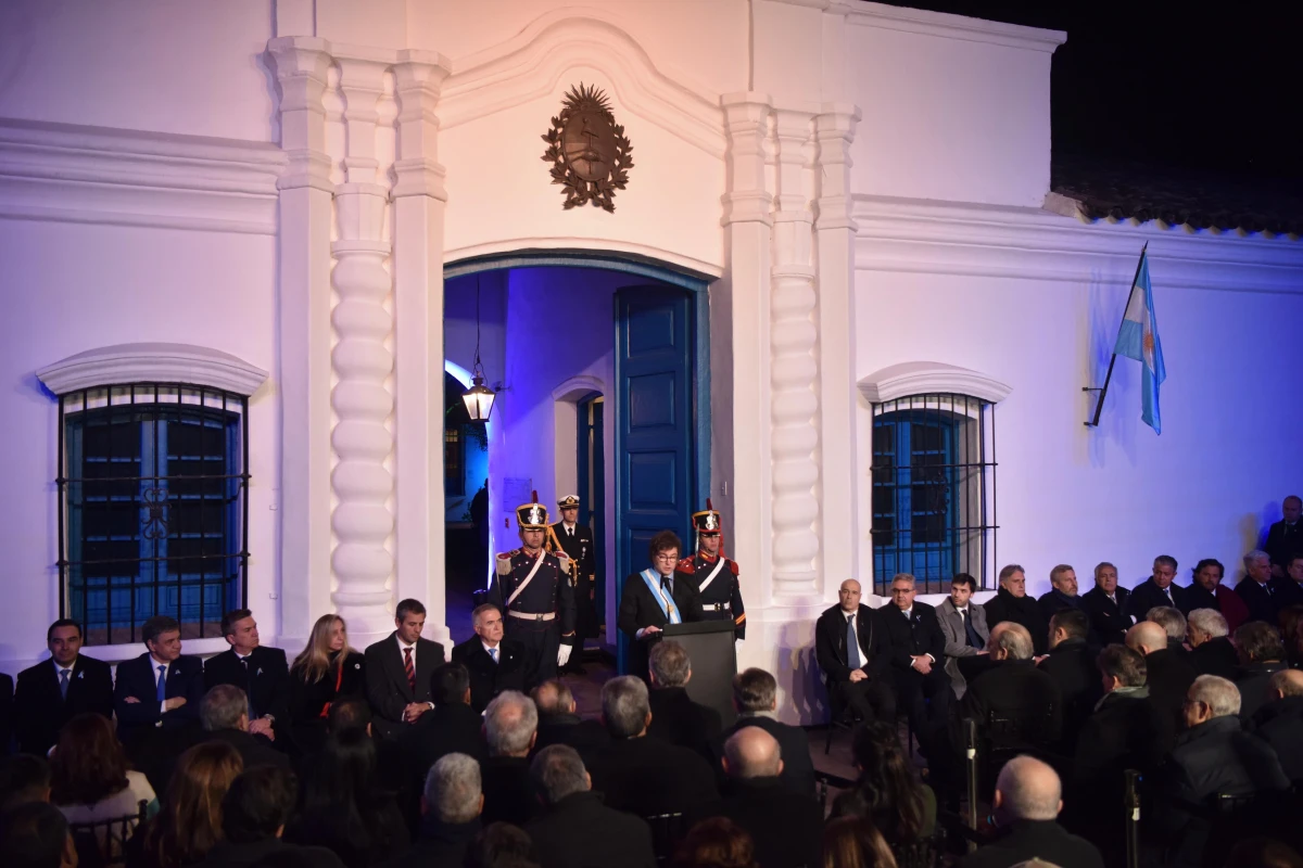 Discurso de Milei en Tucumán. LA GACETA / INÉS QUINTEROS ORIO