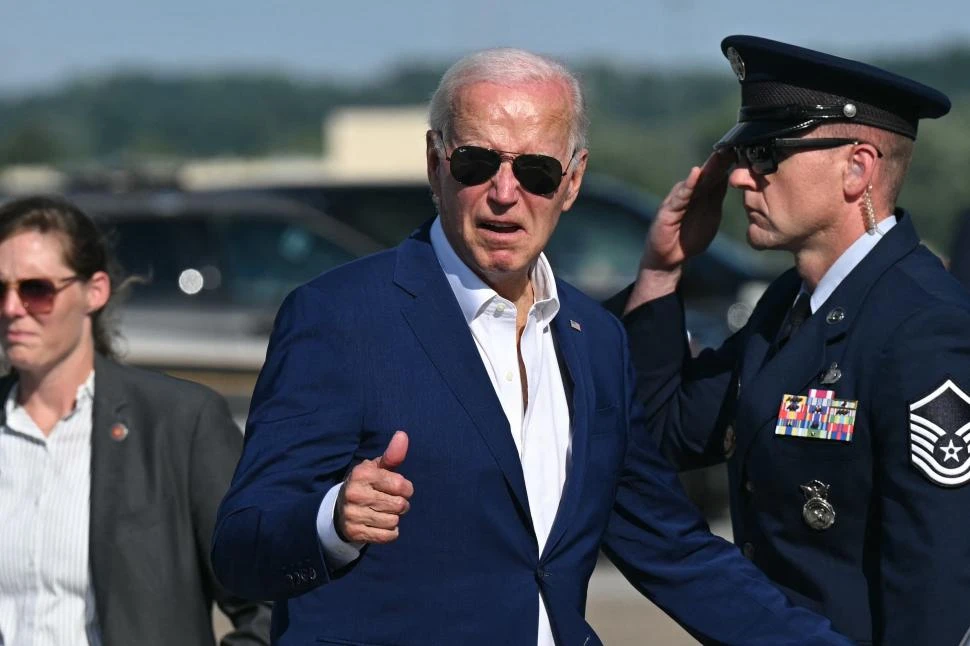 CAMPAÑA. Biden volvió a recorrer el país, en un esfuerzo para recuperarse como candidato demócrata.  
