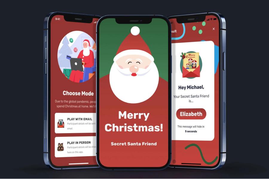 SECRET SANTA. Es una app clásica para organizar el amigo invisible. / CAPTURA DE PANTALLA.