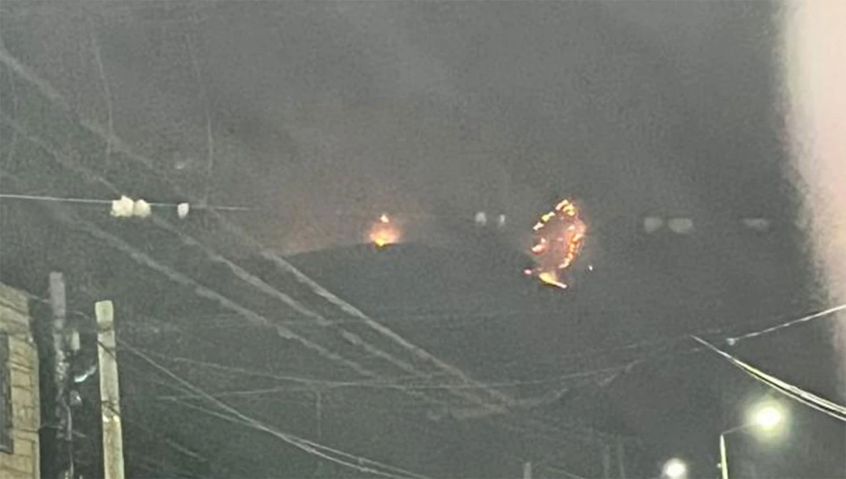 DESDE LA VILLA. El foco de incendio se podía ver desde Tafi del Valle.