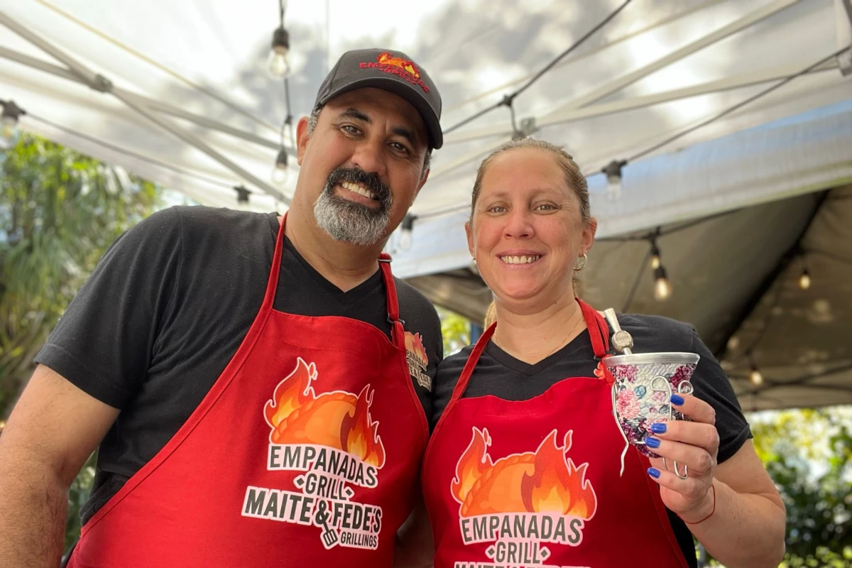 Federico Terán y Maite González Dalponte fundaron Empanadas Grill.