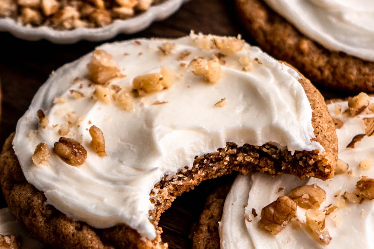 Carrot cake cookies, una receta rica y saludable.