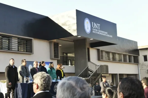 En Aguilares se inauguró la ampliación del Centro Universitario Multidisciplinario de la UNT